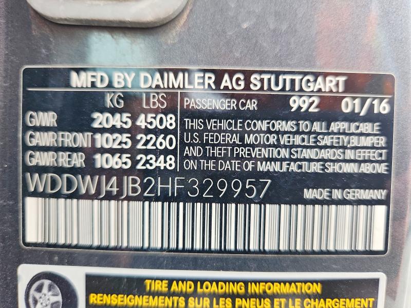 Aukcja sprzedaży 2017 Mercedes-benz C, vin: WDDWJ4JB2HF329957, numer aukcji: 64071706
