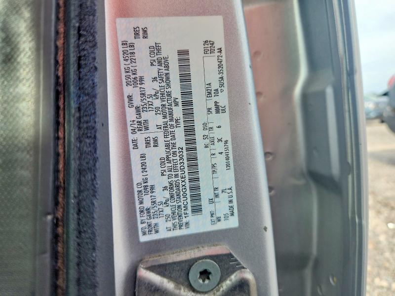 Aukcja sprzedaży 2014 Ford Escape, vin: 1FMCU0GXXEUD33032, numer aukcji: 64467276