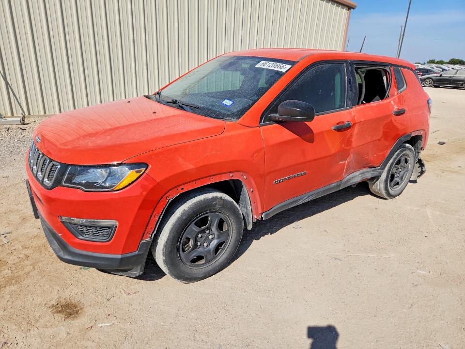 Продаж на аукціоні авто 2018 Jeep Compass, vin: 3C4NJCAB8JT106964, номер лоту: 66120666