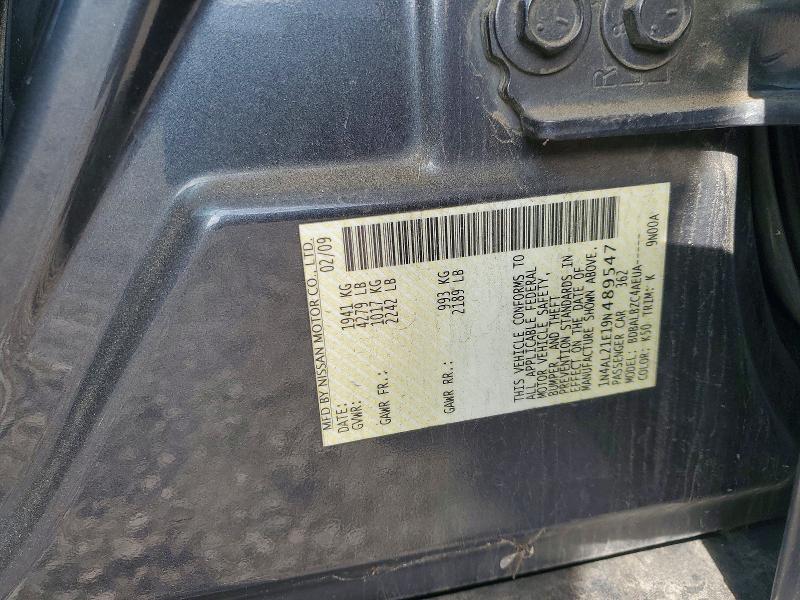 Продажа на аукционе авто 2009 Nissan Altima, vin: 1N4AL21E19N489547, номер лота: 65598376