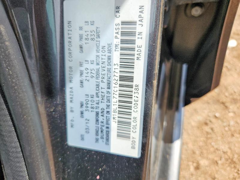 Aukcja sprzedaży 2012 Mazda 3, vin: JM1BL1L77C1627713, numer aukcji: 66124716