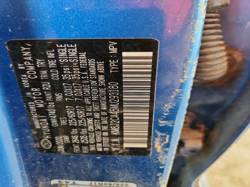 65736876 :رقم المزاد ، KM8J2CA45MU293180 vin ، 2021 Hyundai Tucson مزاد بيع