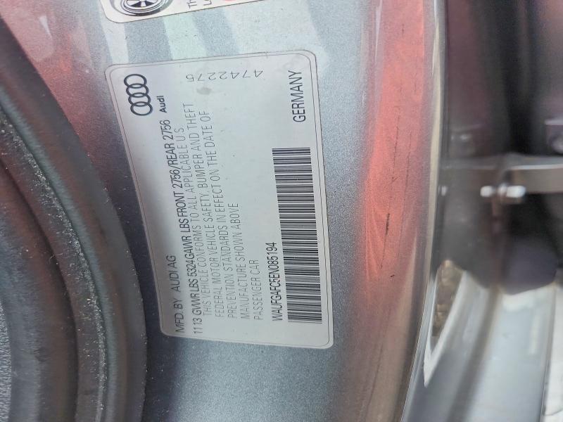 64309966 :رقم المزاد ، WAUFGAFC5EN085194 vin ، 2014 Audi A6 مزاد بيع