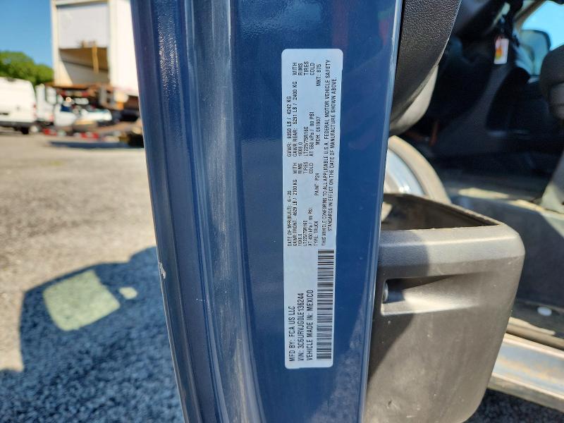 Продаж на аукціоні авто 2020 Ram Promaster 3500, vin: 3C6URVJG0LE136244, номер лоту: 65391216