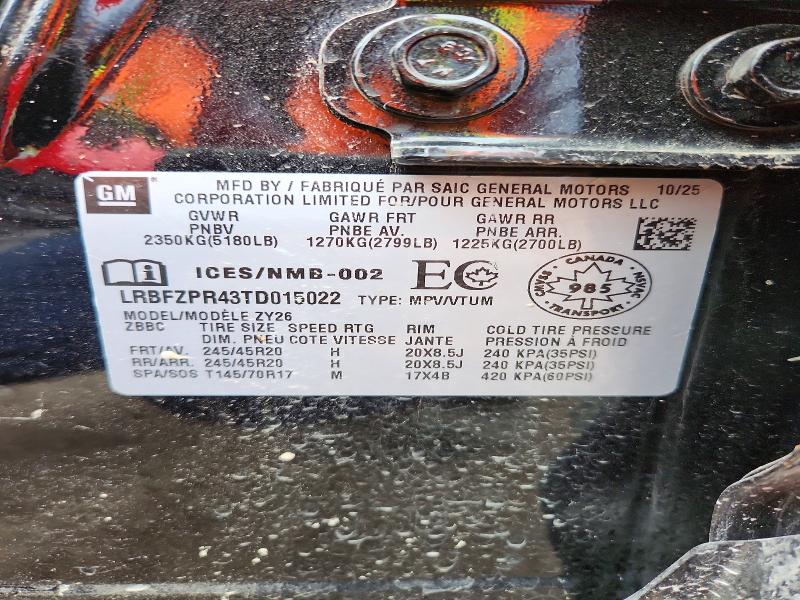 Продажа на аукционе авто 2026 Buick Envision, vin: LRBFZPR43TD015022, номер лота: 65104396