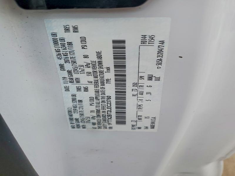 Aukcja sprzedaży 2020 Ford F250, vin: 1FT7X2BT2LEC23760, numer aukcji: 63359176