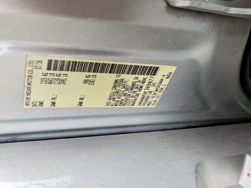 2017 Nissan Maxima მანქანა იყიდება აუქციონზე, vin: 1N4AA6AP2HC369877, აუქციონის ნომერი: 67000306