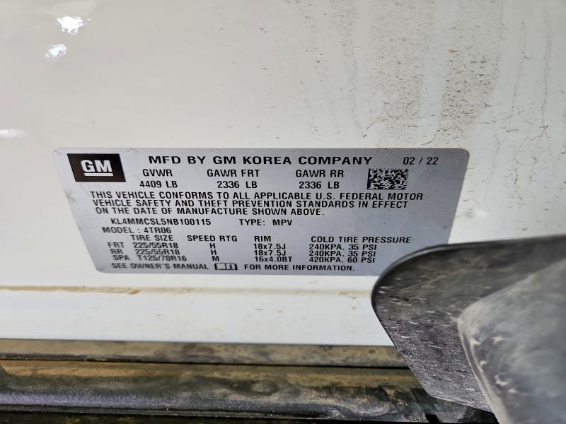 Aukcja sprzedaży 2022 Buick Encore Gx, vin: KL4MMCSL5NB100115, numer aukcji: 65546136