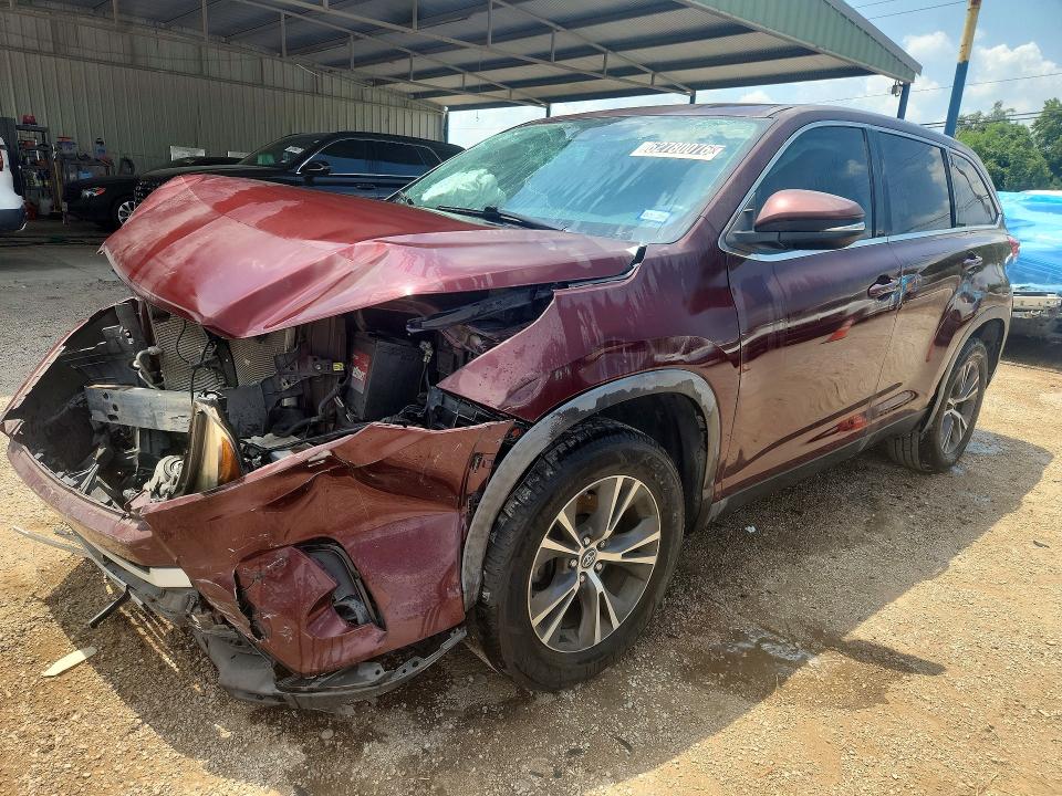 2019 Toyota Highlander მანქანა იყიდება აუქციონზე, vin: 5TDZARFH6KS059530, აუქციონის ნომერი: 62780076