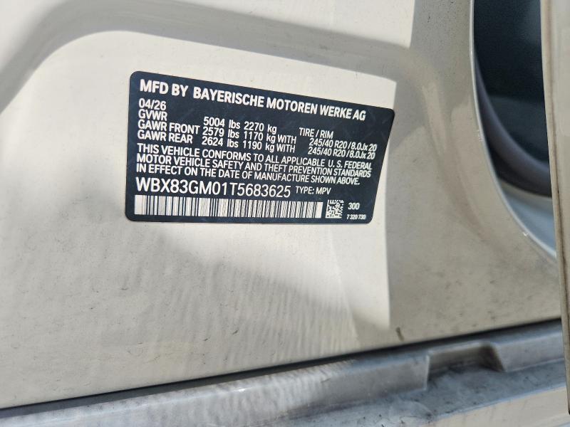 2026 Bmw X2 მანქანა იყიდება აუქციონზე, vin: WBX83GM01T5683625, აუქციონის ნომერი: 66110376
