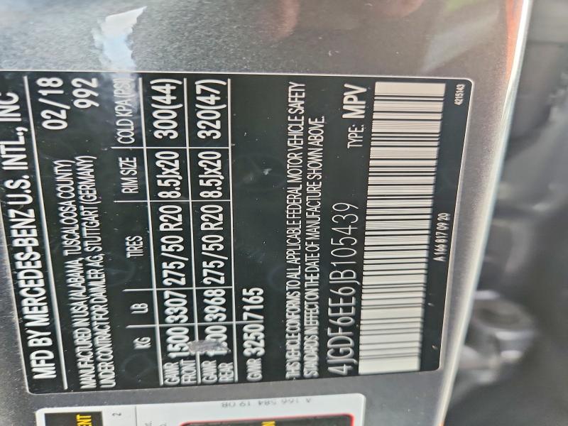 Продаж на аукціоні авто 2018 Mercedes-benz Gls, vin: 4JGDF6EE6JB105439, номер лоту: 65925326