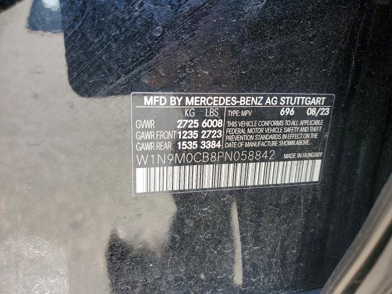 Продаж на аукціоні авто 2023 Mercedes-benz Eqb, vin: W1N9M0CB8PN058842, номер лоту: 65348996