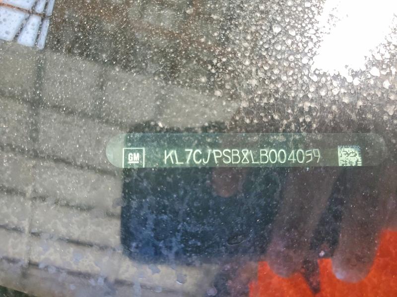 Продажа на аукционе авто 2020 Chevrolet Trax, vin: KL7CJPSB8LB004059, номер лота: 62984526