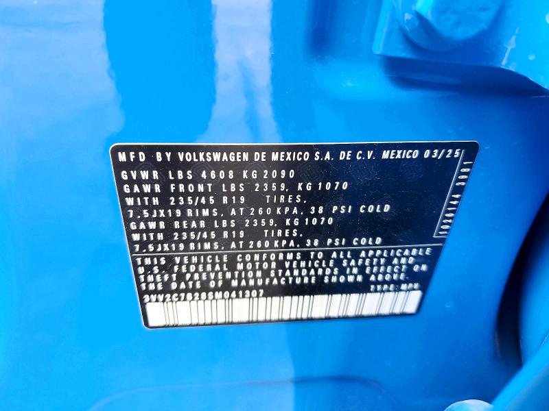Продаж на аукціоні авто 2025 Volkswagen Taos, vin: 3VV2C7B28SM041307, номер лоту: 64080036