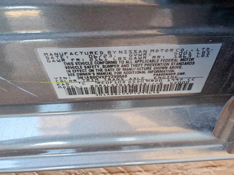 Aukcja sprzedaży 2023 Nissan Sentra, vin: 3N1AB8CVXPY299648, numer aukcji: 65573046