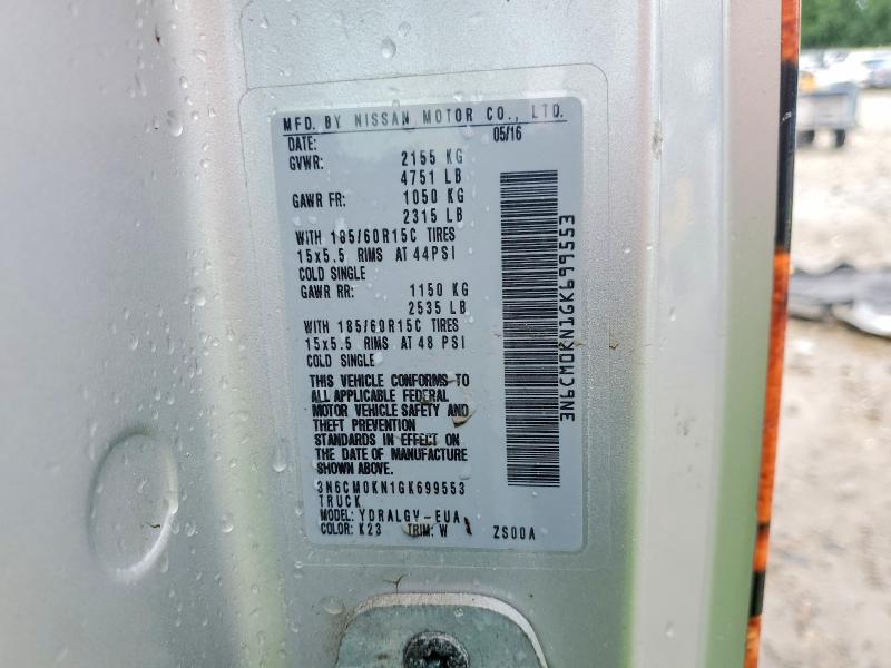 Aukcja sprzedaży 2016 Nissan Nv200, vin: 3N6CM0KN1GK699553, numer aukcji: 63899046