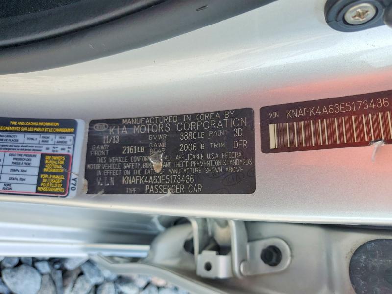 67133356 :رقم المزاد ، KNAFK4A63E5173436 vin ، 2014 Kia Forte مزاد بيع