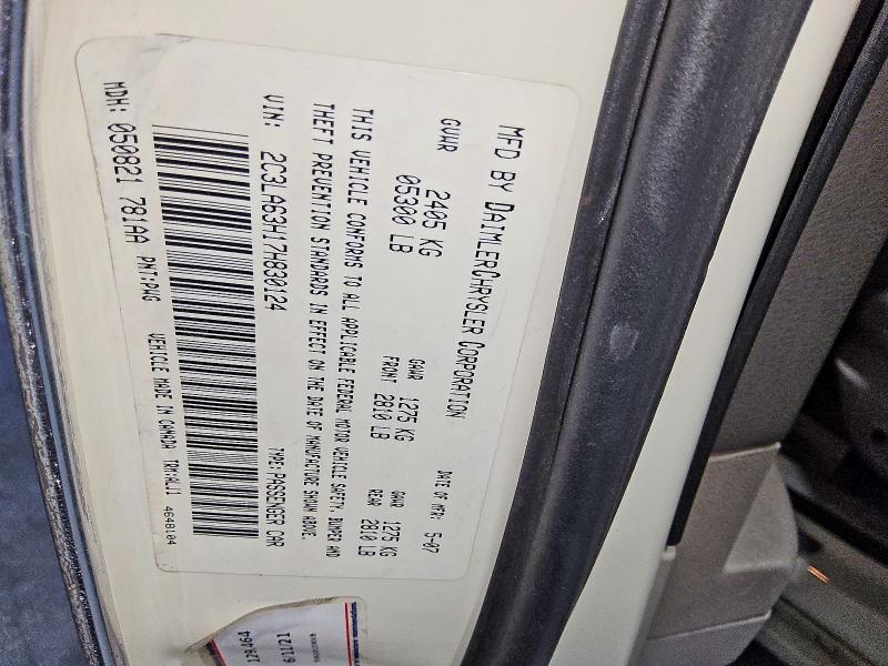 Aukcja sprzedaży 2007 Chrysler 300c, vin: 2C3LA63H17H830124, numer aukcji: 65413606