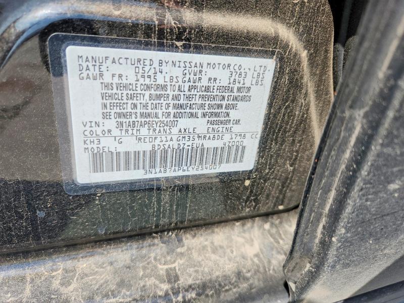 Aukcja sprzedaży 2014 Nissan Sentra, vin: 3N1AB7AP6EY254007, numer aukcji: 64502826