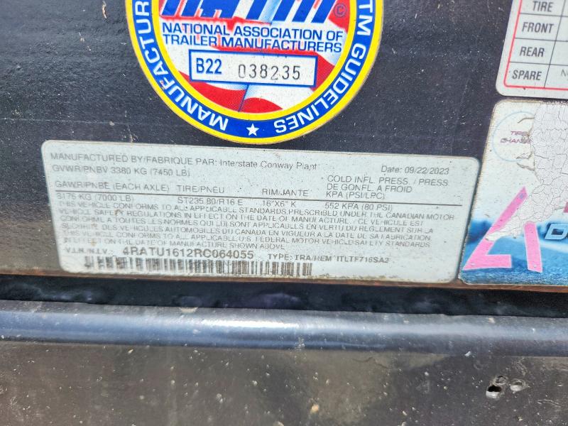 Продажа на аукционе авто 2024 Interstate Unknown, vin: 4RATU1612RC064055, номер лота: 60854096