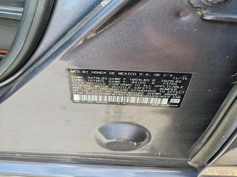 Продаж на аукціоні авто 2015 Honda Fit, vin: 3HGGK5H88FM746719, номер лоту: 65168226