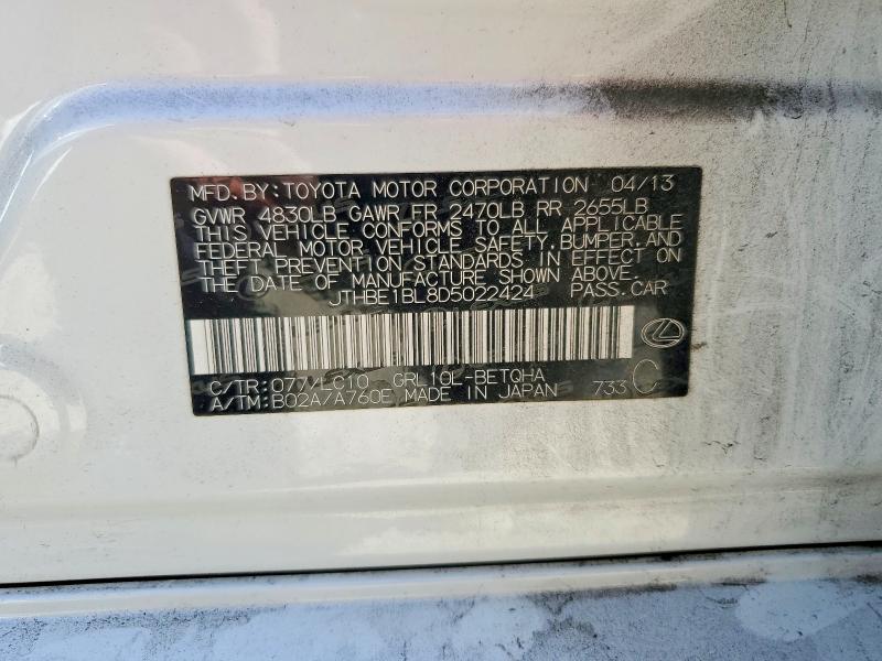 Продаж на аукціоні авто 2013 Lexus Gs, vin: JTHBE1BL8D5022424, номер лоту: 65932386