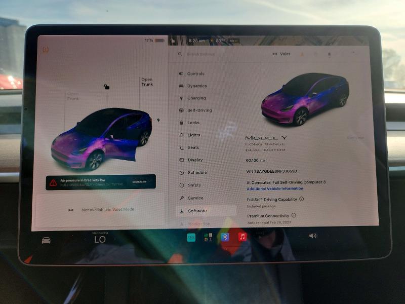 Aukcja sprzedaży 2022 Tesla Model Y, vin: 7SAYGDEE0NF338598, numer aukcji: 65055446