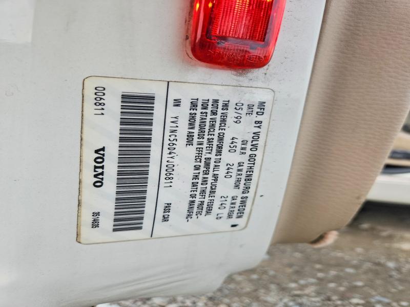 64276326 :رقم المزاد ، YV1NC56D4YJ006811 vin ، 2000 Volvo C70 مزاد بيع