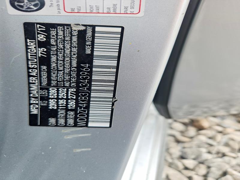 Продаж на аукціоні авто 2018 Mercedes-benz E, vin: WDDZF4KB3JA343964, номер лоту: 64646386
