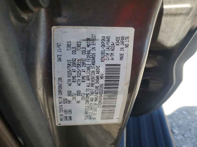 66971996 :رقم المزاد ، JT3GM84R9W0025356 vin ، 1998 Toyota 4runner مزاد بيع