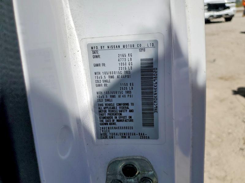 66289026 :رقم المزاد ، 3N6CM0KN4KK698020 vin ، 2019 Nissan Nv200 مزاد بيع