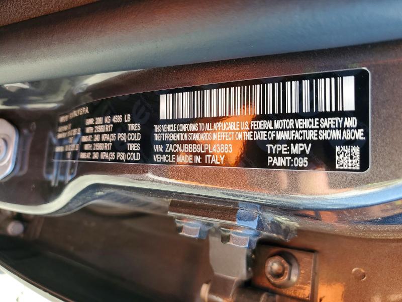 Aukcja sprzedaży 2020 Jeep Renegade, vin: ZACNJBBB9LPL43883, numer aukcji: 67101476