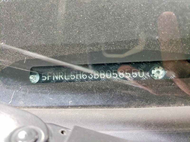 64737056 :رقم المزاد ، 5FNRL5H63BB058550 vin ، 2011 Honda Odyssey مزاد بيع