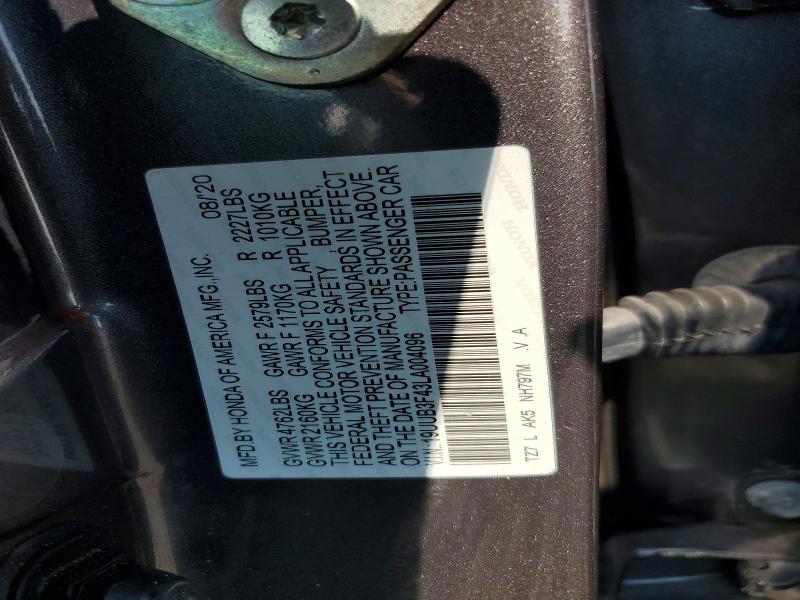 Продаж на аукціоні авто 2020 Acura Tlx, vin: 19UUB3F43LA004096, номер лоту: 65735386