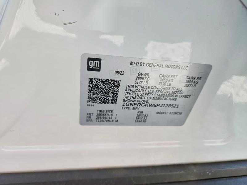 66199436 :رقم المزاد ، 1GNERGKW6PJ128521 vin ، 2023 Chevrolet Traverse مزاد بيع