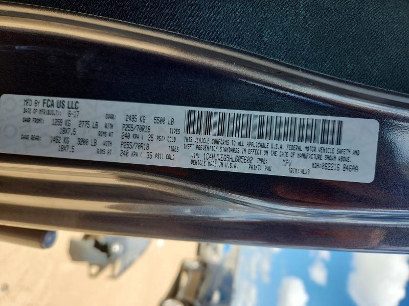 64079346 :رقم المزاد ، 1C4HJWEG5HL685602 vin ، 2017 Jeep Wrangler Unlimited مزاد بيع
