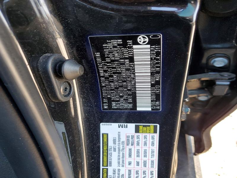 2021 Toyota Corolla მანქანა იყიდება აუქციონზე, vin: 5YFEPMAE5MP241549, აუქციონის ნომერი: 66186436