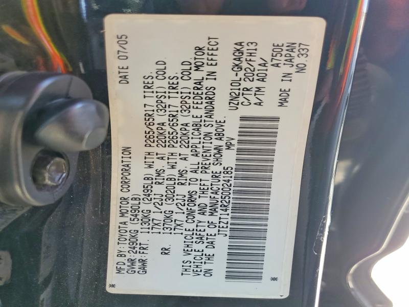 64591026 :رقم المزاد ، JTEZT14R250024185 vin ، 2005 Toyota 4runner مزاد بيع
