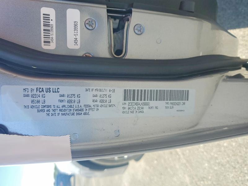 Aukcja sprzedaży 2018 Chrysler 300, vin: 2C3CCABG4JH266661, numer aukcji: 64031716