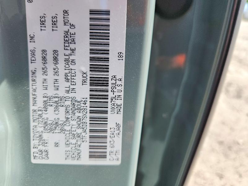 Aukcja sprzedaży 2025 Toyota Tundra, vin: 5TFJA5DB7SX281461, numer aukcji: 66216226