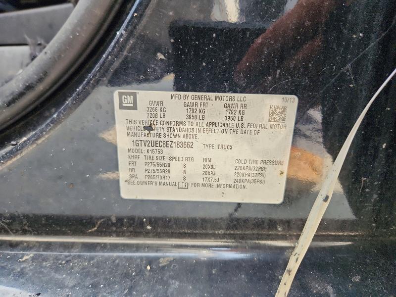 Aukcja sprzedaży 2014 Gmc Sierra, vin: 1GTV2UEC8EZ183662, numer aukcji: 65137846