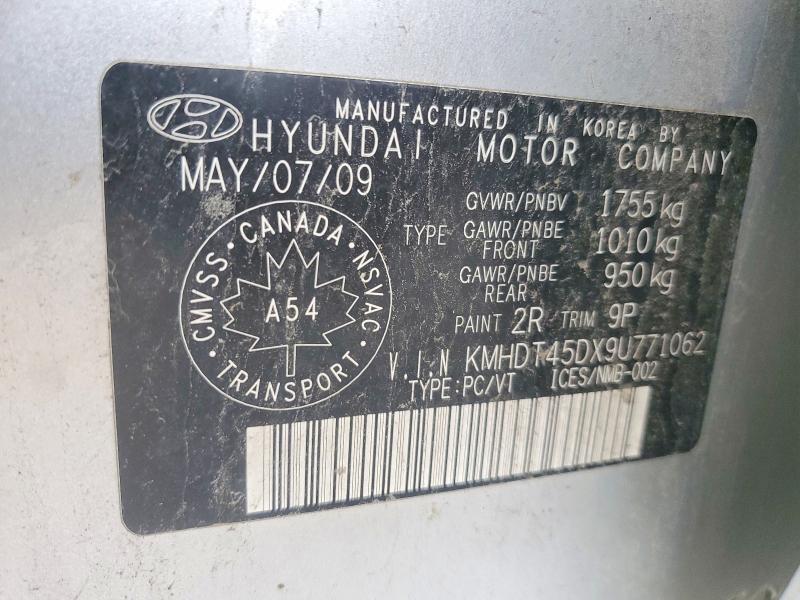 Aukcja sprzedaży 2009 Hyundai Elantra, vin: KMHDT45DX9U771062, numer aukcji: 64833456