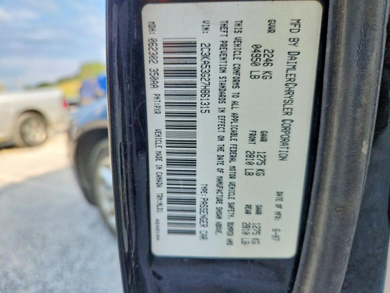 Aukcja sprzedaży 2007 Chrysler 300, vin: 2C3KA53G27H861315, numer aukcji: 66262916
