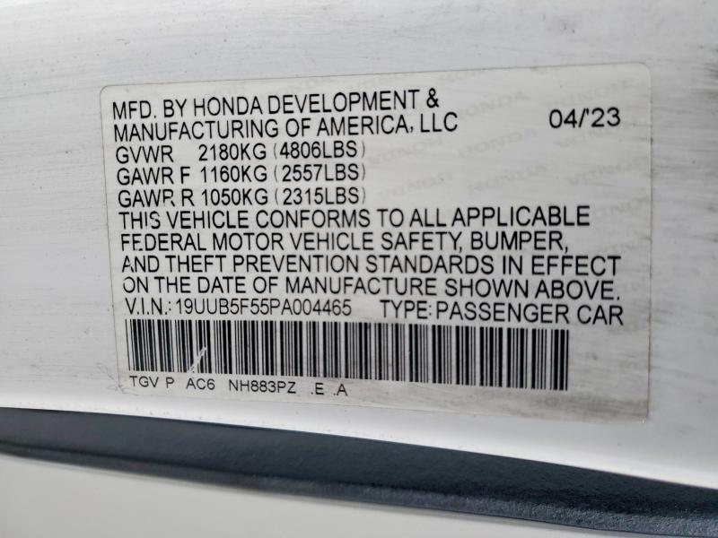 Продаж на аукціоні авто 2023 Acura Tlx, vin: 19UUB5F55PA004465, номер лоту: 63386826