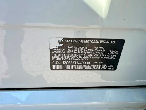 Aukcja sprzedaży 2019 Bmw X5, vin: 5UXJU2C53KLN49994, numer aukcji: 62647176
