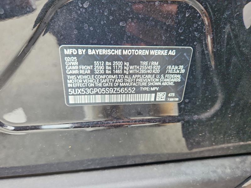 Aukcja sprzedaży 2025 Bmw X3, vin: 5UX53GP05S9Z56552, numer aukcji: 65810766