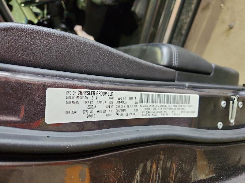 Aukcja sprzedaży 2014 Dodge Durango, vin: 1C4RDJDG4EC426689, numer aukcji: 64483296