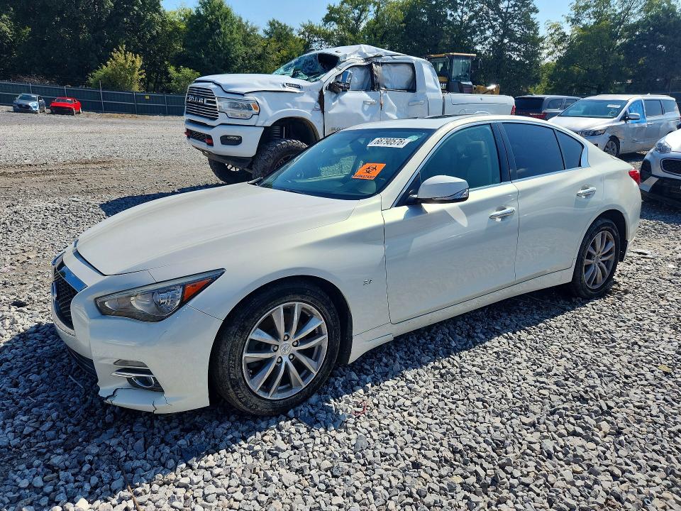2014 Infiniti Q50 მანქანა იყიდება აუქციონზე, vin: JN1BV7ARXEM705777, აუქციონის ნომერი: 66790576