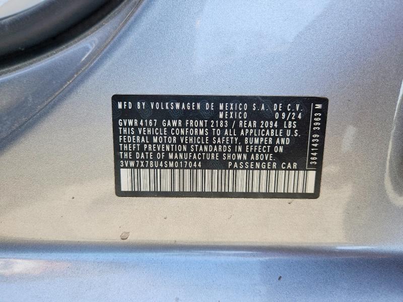 66313796 :رقم المزاد ، 3VW7X7BU4SM017044 vin ، 2025 Volkswagen Jetta مزاد بيع