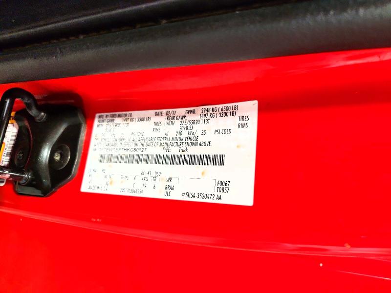 Продаж на аукціоні авто 2017 Ford F150, vin: 1FTEW1EP7HKC80127, номер лоту: 65705626
